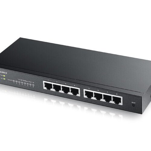 Zyxel Switch smart managed Layer2 8 Port &bull 8x 1 GbE &bull Desktop &bull Lüfterlos &bull GS1900-8 V2