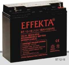 Effekta zbh. Akku 12V-18AH