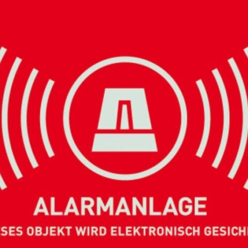 Warnaufkleber Alarm (ohne ABUS-Logo) 74 x 52