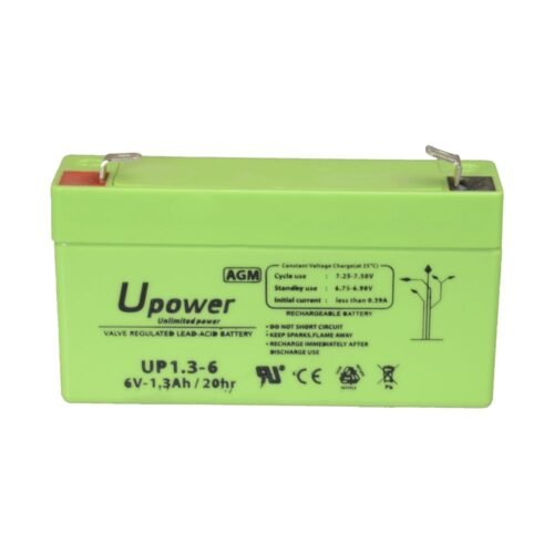 UPOWER - Bleiakku 6V 1.3 Ah AGM