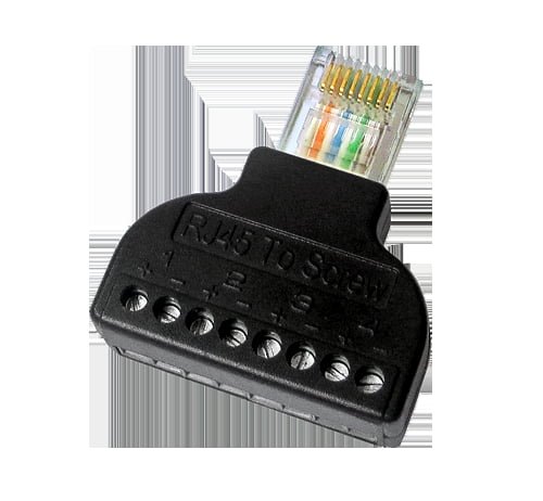 Adapter von RJ45 zum Terminal - Stecker RJ45 männlich - Anschlüsse 8