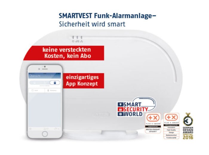 ABUS Smartvest Funk-Alarmanlage App gesteuert