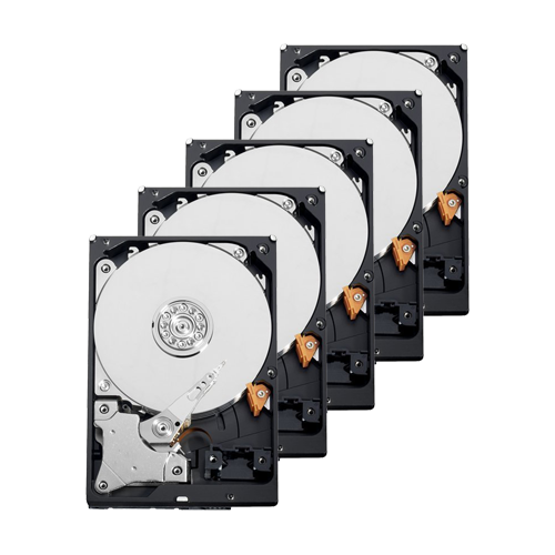 Packung/Kit mit Festplatten - 10 Einheiten - Seagate - ST1000VX001 - 1 TB-Speicher - Speziell für CCTV