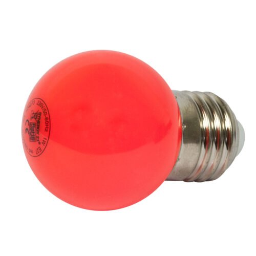 Synergy 21 LED Retrofit E27 Tropfenlampe G45 rot 1 Watt für Lichterkette