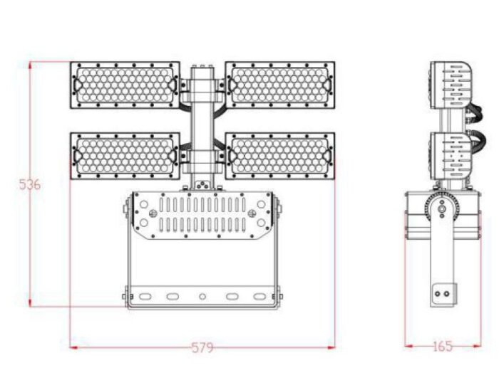 Synergy 21 LED Objekt/Stadion Strahler 480W IP66 cw (dali) - Image 2