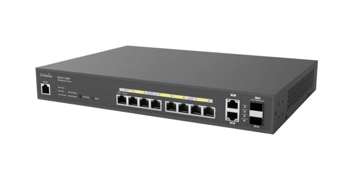 EnGenius Switch full managed Layer2+ 12 Port &bull 8x 1 GbE &bull PoE Budget 130W &bull 8x PoE at &bull 2x GbE, 2x SFP &bull 13" - Image 6