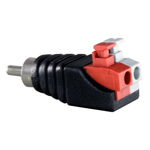 Safire - RCA-Stecker für einfachen Anschluss - Ausgang + / von 2 Klemmen - 36 mm (L) - 13 mm (B) - 5 g