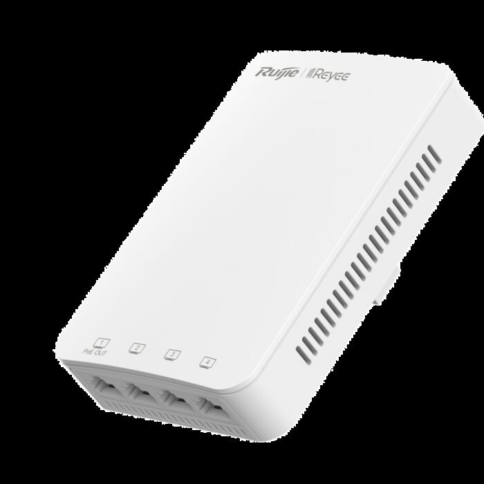 Reyee - Wi-Fi Omnidirektionaler Wand-AP 5 - Frequenz 2.4 und 5 GHz  - Übertragungsrate bis zu 1267 Mbps - Gigabit-Switch 4 integ