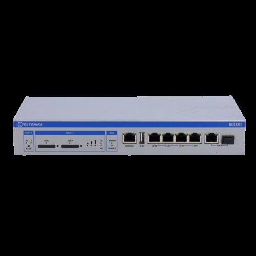 Teltonika Router 4G Industriell - Dual SIM 4G Kategorie 6 - WLAN 5 - 4 Ethernet Anschlüsse RJ45 Gigabit - Gigabit-SFP-Anschluss