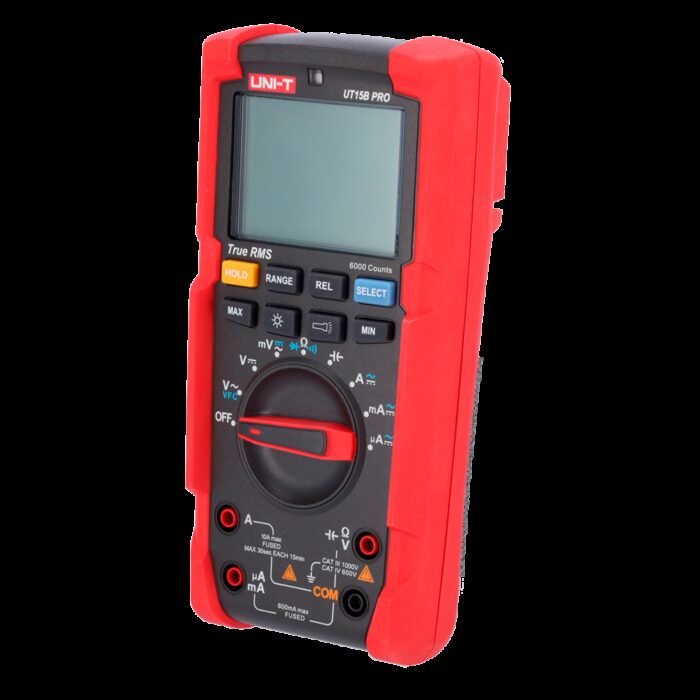 Echtes RMS-Digitalmultimeter - DC und AC Spannungsmessung bis zu 1000V - DC- und AC-Strommessung bis zu 10A - Widerstands- und K