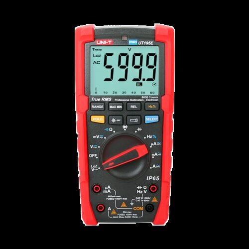 True RMS Industrielles Digitalmultimeter - IP65 und eine Fallfestigkeit bis 2 m - DC- und AC-Messung bis zu 1000V / 20A - Integr