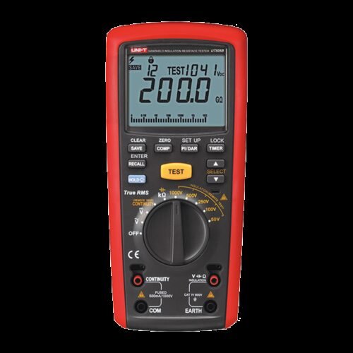 Isolationswiderstandsmessgerät - AC- und DC-Multimeter für Spannungen bis zu 600V - Bereiche 50/100/250V/500V/1000V - Misst Wide