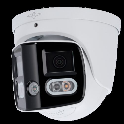 Cámara Turret IP X-Security 8 Megapíxel - Active Deterrence | SMD 4.0 - 2 Lentes 2.8 mm / Dual Light 20m - WDR 120 dB | Micrófon