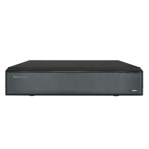 X-Security KI IP-Rekorder - 4 CH IP-Video  - Maximale Aufzeichnungsauflösung 12 Mpx - Bandbreite 80 Mbps - HDMI Full HD- und VGA