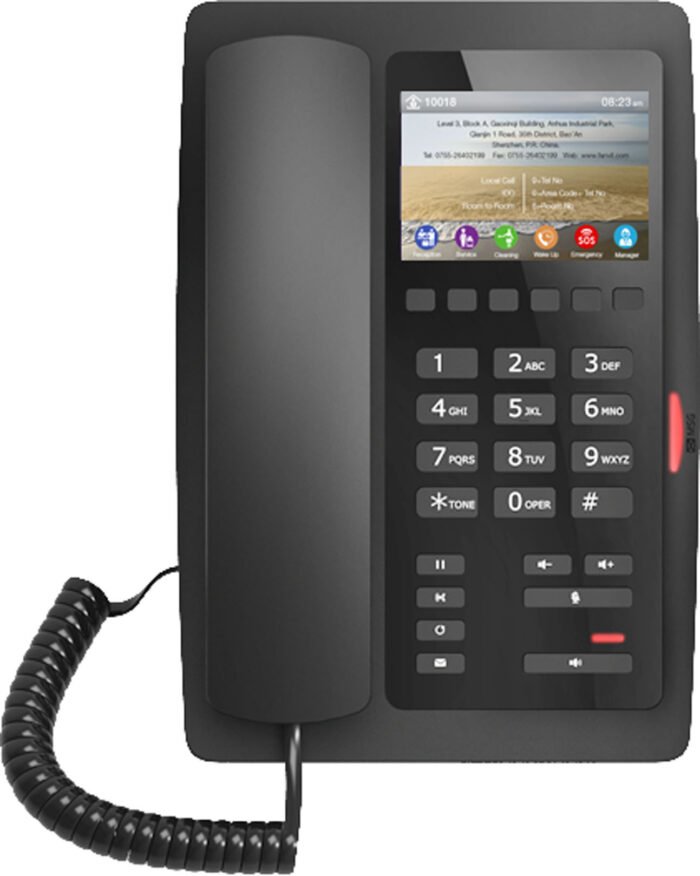 H5 Black High-end hotel phone / SIP / POE