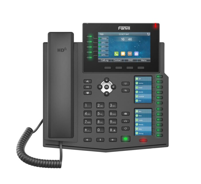 High-end business phone with Gigabit / SIP / POE / Gigabit / USB-Port / Bluetooth