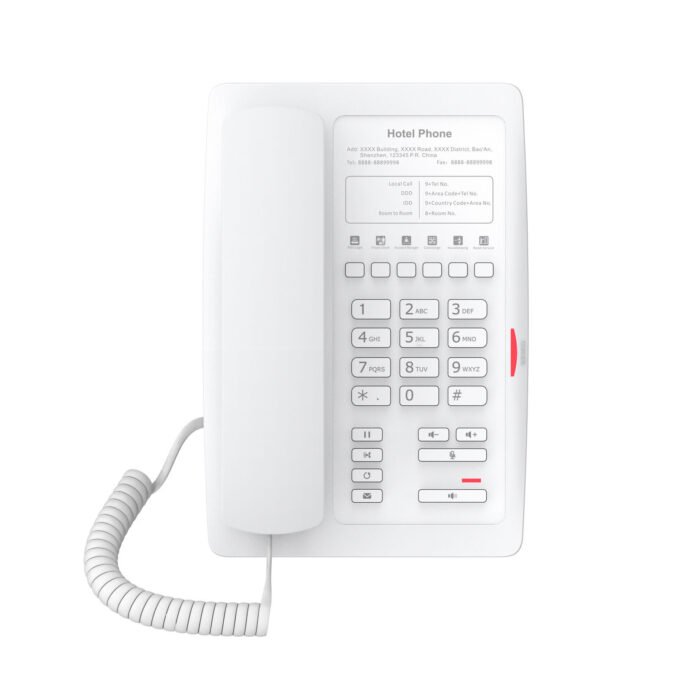 H3 White Hospitality Phone / SIP