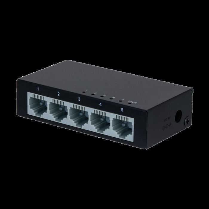 Marken-Fast-Ethernet-Switch - 5 Ports RJ45 - Geschwindigkeit 10/100Mbps - Verbesserte Buffering-Technik für Videoübertragung - P