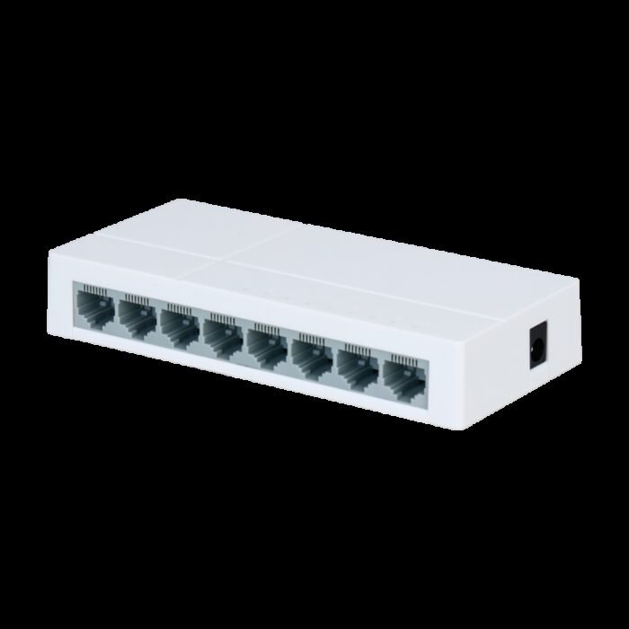 Marken-Fast-Ethernet-Switch - 8 Ports RJ45 - Geschwindigkeit 10/100Mbps - Verbesserte Buffering-Technik für Videoübertragung - P