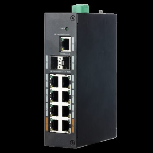 Industrieschalter X-Security - 8 Anschlüsse RJ45 + 2 SFP-Anschlüsse + 1 Anschluss RJ45 - Geschwindigkeit 10/100/1000 Mbps - 2x H