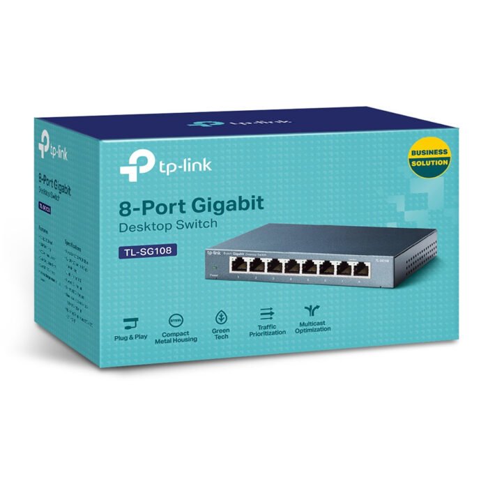 TP-Link - TL-SG108- 8-Port Gigabit Switch - Image 3