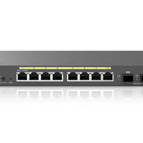 EnGenius Switch full managed Layer 2+ 10 Port &bull 8x 1 GbE &bull PoE Budget 110W &bull 8x PoE at &bull 2x SFP &bull Desktop-Sw