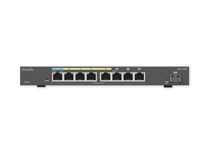 EnGenius Switch full managed Switch Extender 8 Port &bull 8x 1 GbE &bull 4x PoE at &bull 1x SFP &bull EXT1109P&bull EnGenius Clo - Image 2