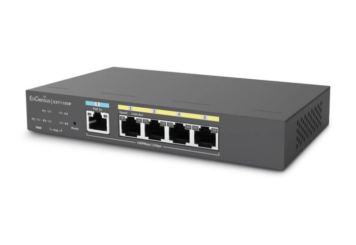 EnGenius Switch full managed Switch Extender 6 Port &bull 5x 1 GbE &bull 4x PoE at &bull 1x SFP &bull EXT1106 &bull EnGenius Clo - Image 4