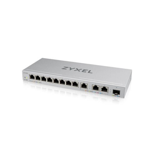 Zyxel Switch smart managed Layer2 12 Port Â&bull 8x 1 GbE Â&bull 3x 10 GbE Â&bull 1x SFP+ Â&bull Desktop Â&bull XGS1250-12 v2