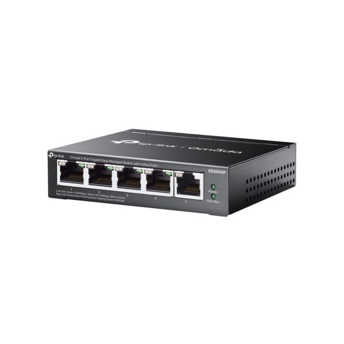 TP-Link Switch full managed Layer2 5 Port &bull 5x 1 GbE &bull PoE Budget 65 Watt &bull 4x PoE at &bull Lüfterlos, Omada &bull E - Image 3