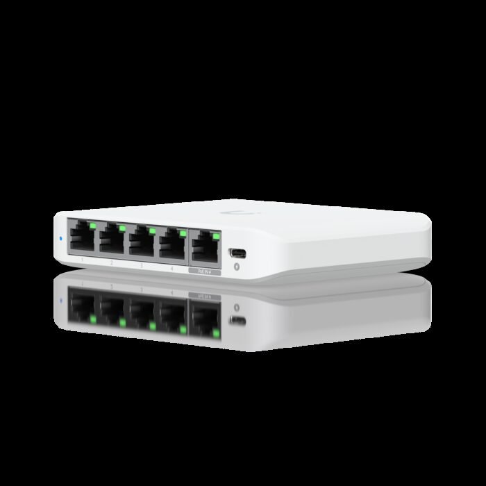 Ubiquiti Switch smart managed Layer2 5 Port &bull 5x GbE &bull 1x PoE at In &bull Desktop &bull Lüfterlos &bull UniFi &bull USW- - Image 2