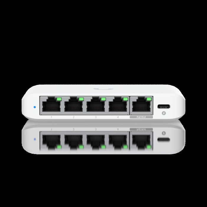 Ubiquiti Switch smart managed Layer2 5 Port &bull 5x GbE &bull 1x PoE at In &bull Desktop &bull Lüfterlos &bull UniFi &bull USW- - Image 4