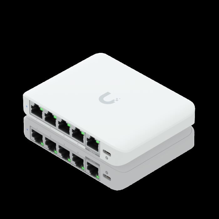 Ubiquiti Switch smart managed Layer2 5 Port &bull 5x GbE &bull 1x PoE at In &bull Desktop &bull Lüfterlos &bull UniFi &bull USW-