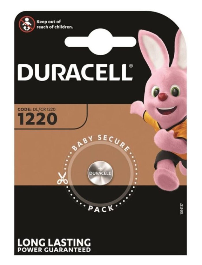 Duracell CR1220 Lithium-Knopfzelle 3V