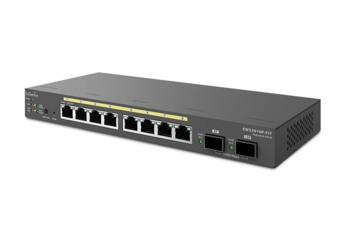 EnGenius Switch full managed Layer 2+ 10 Port &bull 8x 1 GbE &bull PoE Budget 110W &bull 8x PoE at &bull 2x SFP &bull Desktop-Sw - Image 8