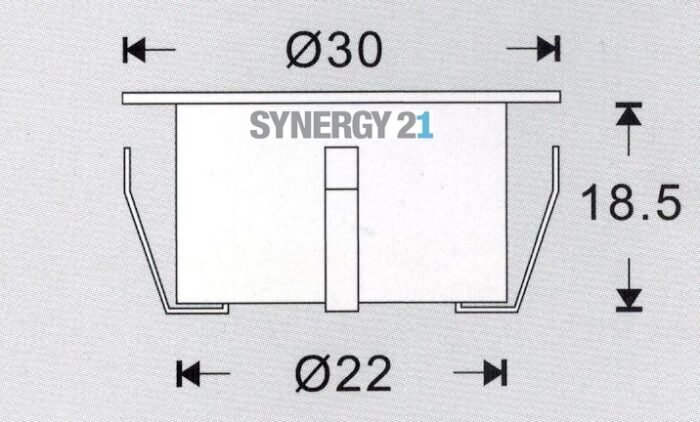 Synergy 21 Bodeneinbaustrahler ARGOS rund mini IP67 cw - Image 2