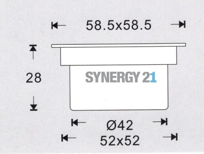 Synergy 21 Bodeneinbaustrahler ARGOS quadratisch in-G IP67 ww - Image 2
