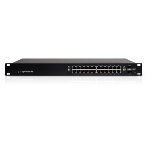 Ubiquiti EdgeSwitch 24 / 24 Gigabit RJ45 Ports / 2 SFP Ports / 500W / PoE+ / ES-24-500W