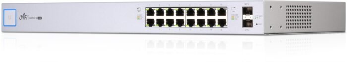 Ubiquiti UniFi Switch / 16 Ports / 150W / POE+ / 2 SFP / US-16-150W  - Image 2