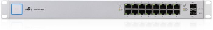 Ubiquiti UniFi Switch / 16 Ports / 150W / POE+ / 2 SFP / US-16-150W  - Image 3