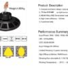 Synergy 21 LED Spot Pendelleuchte UFO 80W für Industrie/Lagerhallen cw 90° - Image 3