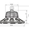 Synergy 21 LED Spot Pendelleuchte UFO 80W für Industrie/Lagerhallen cw 90° - Image 6