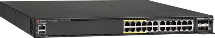 CommScope RUCKUS Networks ICX 7450 Switch 24-port 1 GbE switch PoE+ bundle includes 4x10G SFP+ uplinks