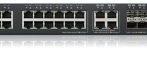 Zyxel Switch full managed Layer3 32 Port &bull 24x 1 GbE &bull 4x 1 Gb Combo &bull 4x SFP+ &bull 19" &bull NebulaFlex Pro &bull