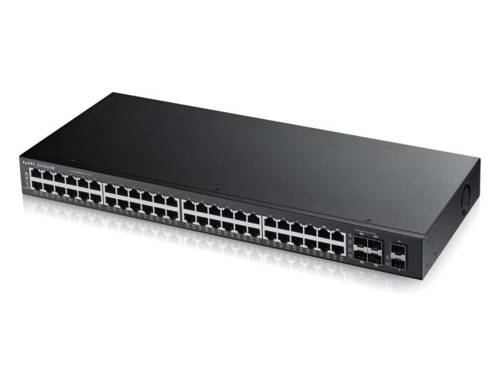 Zyxel Switch smart managed Layer2 50 Port &bull 44x 1 GbE &bull 4x 1 Gb Combo &bull 2x SFP &bull 19" &bull NebulaFlex &bull GS19