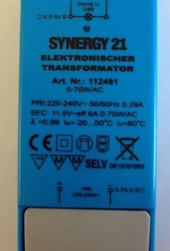 Synergy 21 Netzteil - 12V 105W AC dimmbar