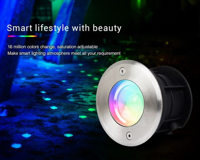 Synergy 21 LED Subordinate Bodeneinbaustrahler 5W RGB+CCT mit Funk und WLAN *Milight/Miboxer* - Image 3