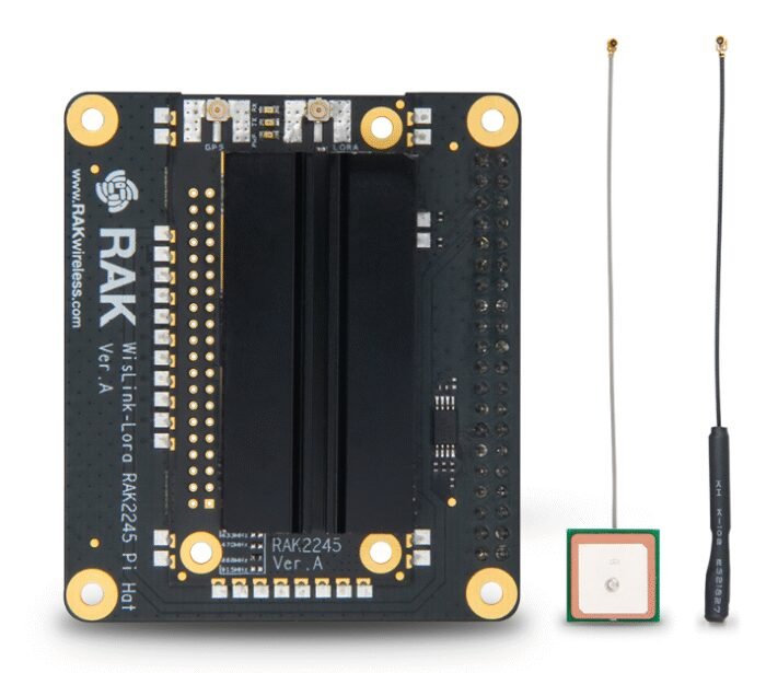 RAK Wireless · LoRa · WisLink LPWAN · RAK2245 Pi HAT is a LoRa Gateway with Raspberry Pi form factor based on SX1301