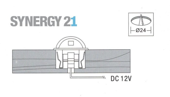 Synergy 21 LED Bodeneinbaustrahler ARGOS rund minimax IP65 ww 90° - Image 2