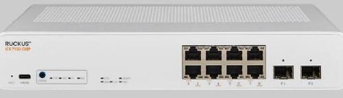 CommScope Ruckus Switch Full Managed Layer3 12 Port Â&bull 2x 10 GbE Â&bull 2x 2.5 GbE Â&bull 6x 2.5 GbE Â&bull PoE Budget 240 W